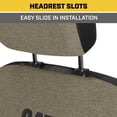 thumbnail image 5 of Cat CozyBlend Car Seat Covers, Olive Green Heather - Premium Jersey Fabric Seat Covers for Cars Trucks SUV, Universal Fit, 5 of 8