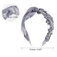 thumbnail image 2 of Unique Bargains 1 Pcs Women Knotted Headbands Fashion Faux Pearl Beaded Headband Wide Head Bands Hair Accessories Blue, 2 of 7