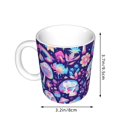 thumbnail image 2 of Disketp mushroom rainbow Skull cartoon Large Coffee Mug with Handle Tea Cup Novelty Coffee Cup for Men Women Office Work, 2 of 6