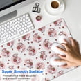thumbnail image 4 of Long Mouse Pads for Desk,Pink Cow Strawberry Pattern Desk Mats on Top Of Desks, Desk Mouse Pad Extra Large with 3mm Non-Slip Base and Stitched Edge for Gaming,Office,Work,Home 31.5"x15.7", 4 of 6