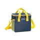 thumbnail image 2 of Bolsa térmica aislante con bolsa de hielo - Bolsa de picnic de gran capacidad de 11" para oficina y exterior - Bolsa térmica impermeable, correa desmontable, verde/azul marino/amarillo, 2 of 8