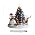 thumbnail image 3 of Adorno Navideño Acrílico Santa Ornamento Decorativo 2D Navidad Escritorio Regalo Único para Niños y Familia Adecuado para Fiestas Navideñas Decoración Doméstica Oficinas Estilo D, 3 of 8