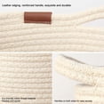 thumbnail image 5 of POINTERTECK Multifunctional Storage Basket Cotton Rope Laundry Basket with Handles for Living Room Bedroom, 5 of 5