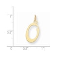 thumbnail image 2 of 14k Yellow Gold Polished Fancy Initial O Charm - .5 Grams, 2 of 4