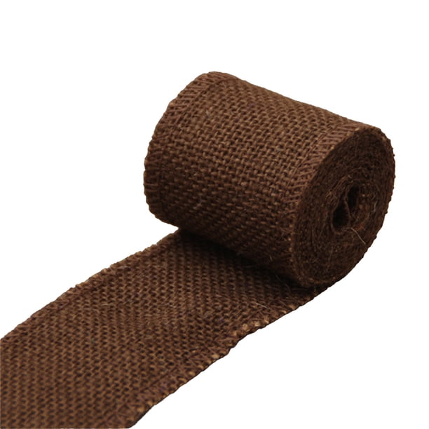 Cinta de yute Monstrate 1 rollo para accesorios de ropa decoraciones de vacaciones Café 6*200cm 20Conjunto