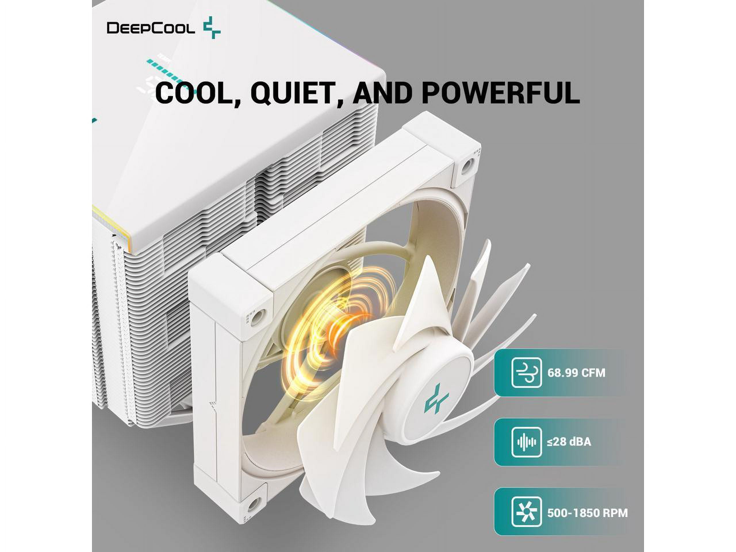 Deepcool AK620 Digital Air Cooler with RGB (White)