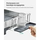 thumbnail image 4 of SONGMICS Escurreplatos de Acero Inoxidable, Escurridor de Platos, con Portavasos, para Cocina, 31.7 x 57.2 x 24.6 cm, Plata y Gris, 4 of 5