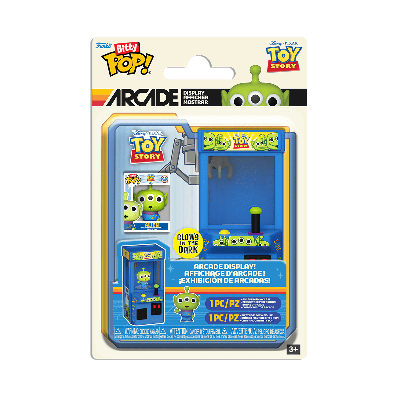 Funko Bitty POP Arcade Toy Story Alien Claw Machine with