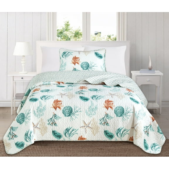 Great Bay Home Coastal Themed Quilt Sets
