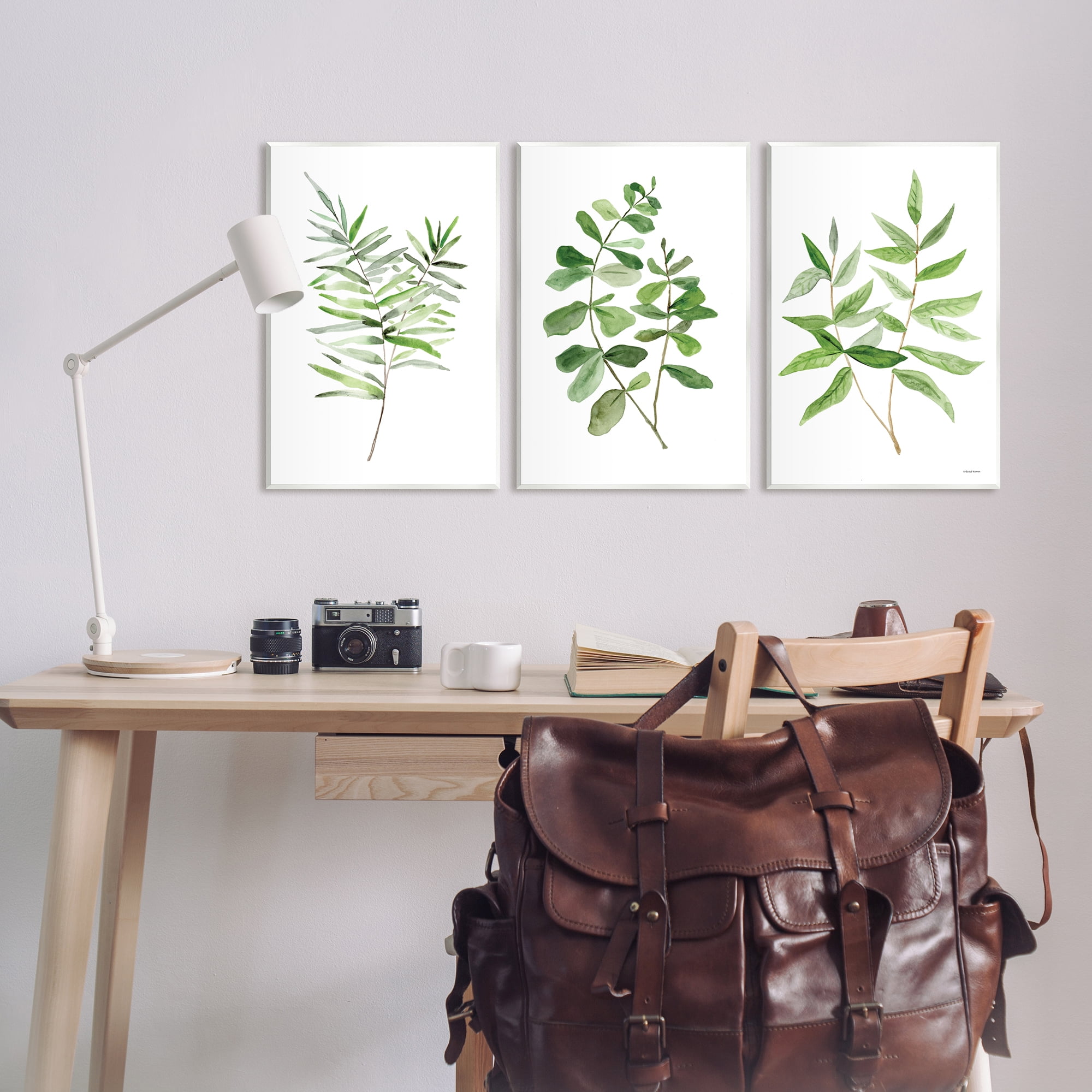 Stupell Kitchen Herb Bunches Botanicals Botanical & Floral Painting Wall Plaque Unframed Art Print Wall Art, Set of 3