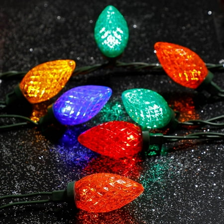 Home Heritage 50 ft.100 Bulb Count C9 Multicolored Christmas LED Lights