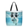 thumbnail image 1 of Fotbe Swimming Cat Goggles Bolsa Tote con Estampado para Mujer, Bolsos con Cremallera, Bolsa de Hombro Casual de Gran Capacidad con Bolsillos Internos, 1 of 7