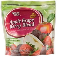 Great Value Apple Grape Berry Frozen Blend, 16 oz