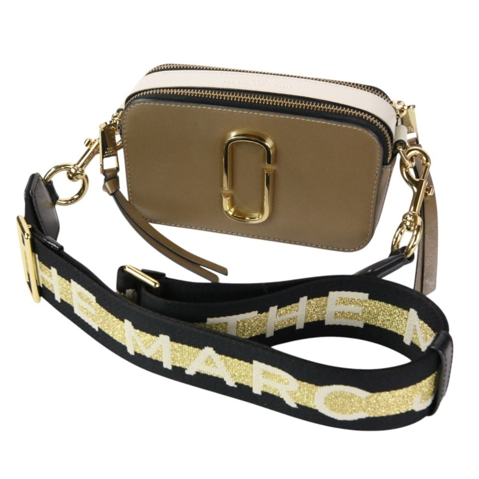 ショルダーバッグ・ポシェット Marc Jacobs Two-Tone Leather Snapshot Shoulder Bag Marc Jacobs Snapshot Bag