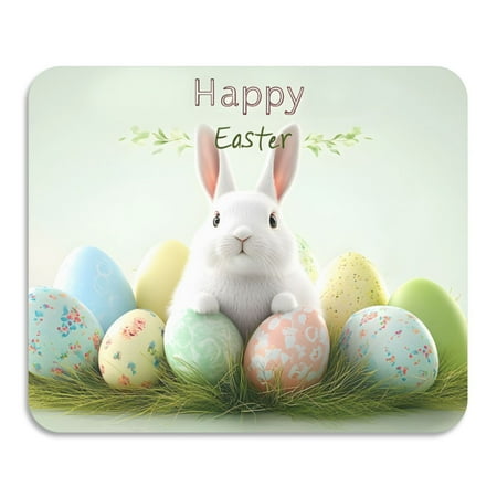 

ALAZA Dish Drying Mat for Kitchen Cute Bunny and Eggs Counter Absorbent Draining Pad 23.6 x19.7