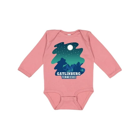 

Inktastic Smoky Mountains Gatlinburg Tennessee with Bear Boys or Girls Long Sleeve Baby Bodysuit