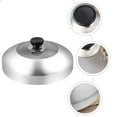 thumbnail image 5 of Raindrops Universal Stainless Steel Glass Lid for 28-11" Pots and Pans, 5 of 7