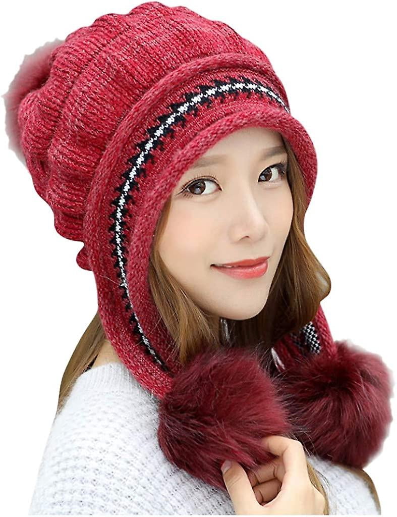 Cache-Oreilles D'Hiver Tundwhite - Réglable Et Pliable - Velours Doux - Taille Unique (Beige) - Pour Ski, Vélo