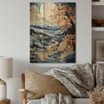thumbnail image 2 of Designart "Wonderland Pastoral Snow Dawn wall art" Landscape & Nature Print on Natural Pine Wood, 2 of 5