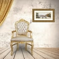 thumbnail image 3 of Bolokofsky, Ronald 14x8 Gold Ornate Wood Framed with Double Matting Museum Art Print Titled - Fog On the Canal, 3 of 4
