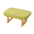 thumbnail image 2 of Abbracc Modern Rectangle Chair Step Stool Padded Footstool for Playroom Desk Bedroom Green, 2 of 9