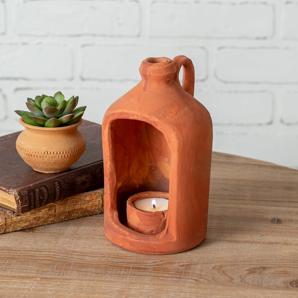 Small Terra Cotta Tea Light Holder