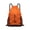 Orange, variant on Drawstring Backpack, Waterproof Large Capacity Beach Bag, Side Mesh Pocket Sport Drawstring Sack For Cycling Hiking Workout Swim