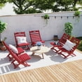 thumbnail image 6 of FODINGHILL Folding Xavier Adirondack Chair, HDPE All-Weather Folding Adirondack Outdoor Chair for Patio Porch Garden, Red, 6 of 7