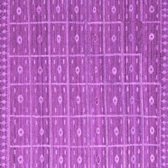 Ahgly Company Indoor Square Abstract Purple Modern Area Rugs, 5' Square