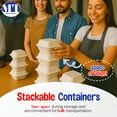 thumbnail image 5 of MT Products Cake Container - 6" x 6" x 3" Food To Go Containers - Pack of 30, 5 of 12