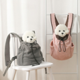 thumbnail image 2 of Travel Solid Color Soft Velvet Chest Pet Backpack Dog Chest Bag Cat Chest Bag (gray), 2 of 6