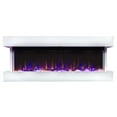 thumbnail image 2 of Touchstone Chesmont Wall Mount Smart Electric Fireplace - 50" Wide White Mantel, 2 of 9