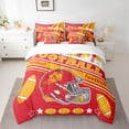thumbnail image 3 of Erosebridal Kids Boys Football 7 Pieces Comforter Sets Twin Size,Kansas Bedding Set For All Season,Gifts For Football Fans,Football City Bed In A Bag With Comforter Sheets, 3 of 5