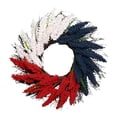 thumbnail image 2 of Pedty Summer Wreaths,Wreath for Front Door,Independence Day Wreath Summer Wreath Porch Red White Blue Artificial Window Home Decoration American Hanging Wreath,Independence Day Hanging Decoration, 2 of 9