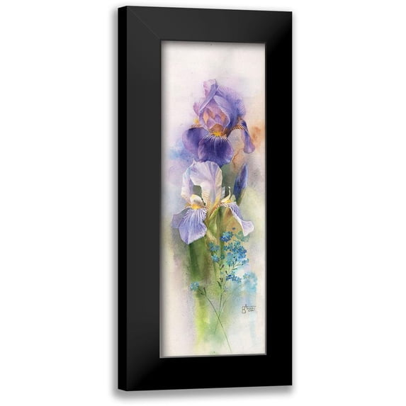 Besedina, Anastasiia 7x14 Black Modern Framed Museum Art Print Titled - Long Iris