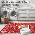 thumbnail image 5 of ODIKA 2'x3' Machine Washable Non-Slip Area Rug, Merry Wonderland Floor Covering Cane Pathway High Traffic Rug, Red, 631046, 5 of 5