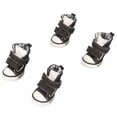 thumbnail image 4 of Zapatos para perros, 4 piezas de zapatos de lona para cachorros, botines de lona para perros pequeños, zapatos de lona para cachorros, características líderes en su clase, 4 of 12