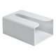thumbnail image 1 of Porta pañuelos sin rastro, caja de pañuelos de pared, servilletero, caja de almacenamiento de pañuelos, color gris, 1 of 5