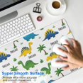 thumbnail image 4 of Long Mouse Pads for Desk,White Dinosaurs Palms Names Pattern Desk Mats on Top Of Desks, Desk Mouse Pad Extra Large with 3mm Non-Slip Base and Stitched Edge for Gaming,Office,Work,Home 31.5"x15.7", 4 of 6