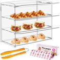 thumbnail image 1 of YMJOINMX Acrylic Display Case Bakery Pastry Display Case Retail Display Counter Cases Acrylic Display Shelf Donut Cookie Display Cabinet Plastic Case, 1 of 8