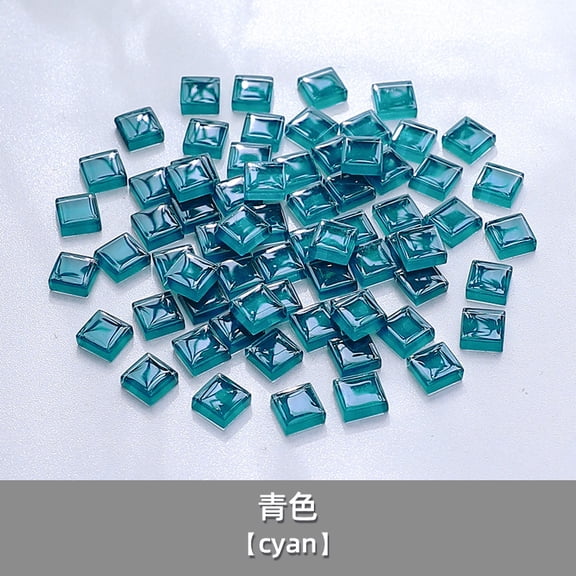 XmhyTop-A Transparent Mosaic 100g DIY Art Crafts Mosaic Supplies, Puzzle Handmade Materials for Home Decor,Drak Blue