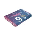 thumbnail image 5 of LHSHID Happy 9th Birthday Throw Blanket Soft Fuzzy Fleece Blanket For Couch Bed Living Room Decoration 60x80in, 5 of 5
