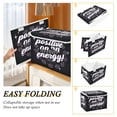 thumbnail image 3 of Iauyy Large Storage Box with Lid - Foldable Home Storage Bins for Clothes Toy Holiday Decor, Deep Purple (42*32*30cm), 3 of 6