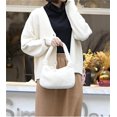 thumbnail image 3 of LHSHID Women Girls Trendy Elegant Fuzzy Faux Fur Tote Hobo Handbag Fluffy Soft Lightweight Shoulder Top Handle Bag Purse, 3 of 6