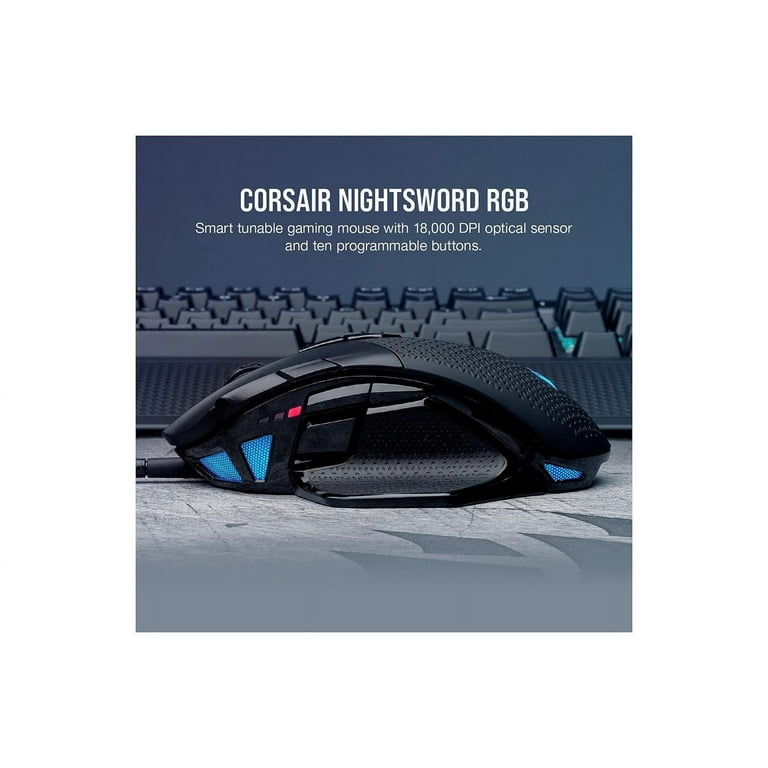 Corsair NIGHTSWORD RGB Tunable FPS/MOBA Gaming Mouse - Optical 