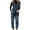 Blue, variant on Lilgiuy Women's Summer Fashion Women's Solid Color Casual Ripped Denim Overalls Jumpsuit Blue 4 2022 Fall Winter