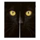 thumbnail image 1 of Cortina Noren ABPHQTO Gato Negro en la Oscuridad 105x120cm, 1 of 1