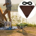 thumbnail image 3 of Tabouret de Camping en Toile Chasse Chaise Réutilisable Randonnée Mini Trépied Siège de Randonnée Cadeaux de Voyage Marron, 3 of 7