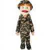 Sunny Toys GS4615 28 inch Brunette-Haired Boy In Army Uniform, Full Body Puppet