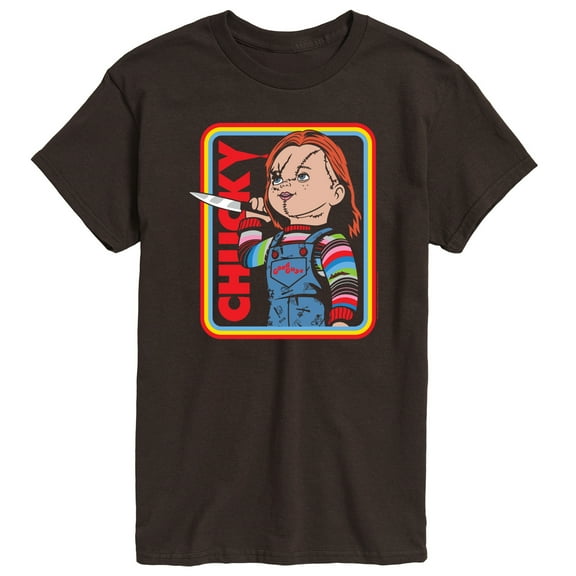 Chucky - Retro Chucky & Knife - Men's Short Sleeve Graphic T-Shirt
